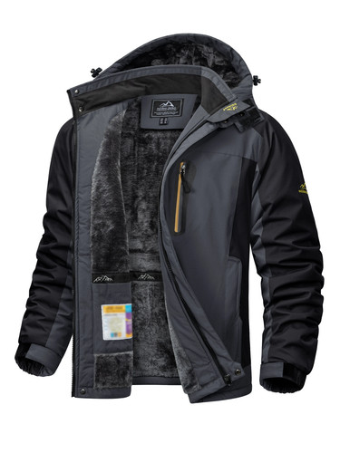 Mens winter jacket fleece - h,