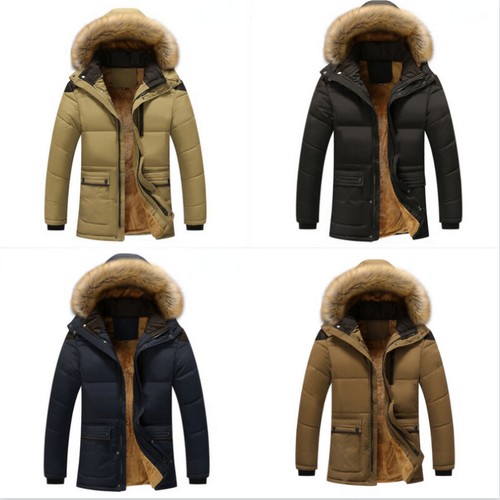Mens quilted hooded jacket - quilted,