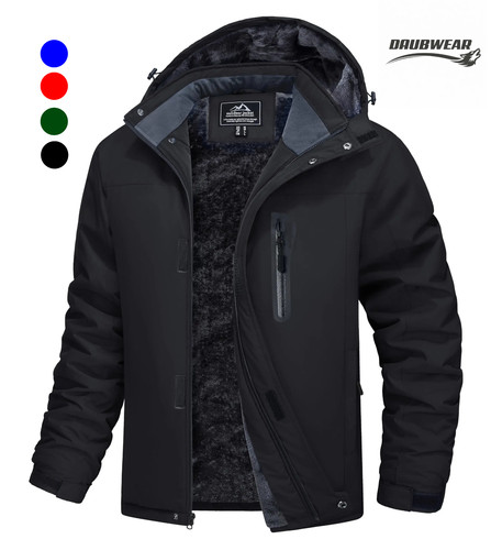 Mens winter jacket warm lined - jacket,